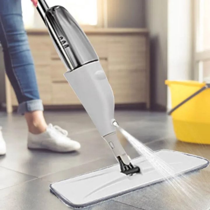 Original Healthy Spray Mop – Magic Home Easy Mop for Floor Cleaning | Flat Water Spray Mop with Refill Pads & Bottle | Tiles Cleaner Mop with Microfiber Cloth