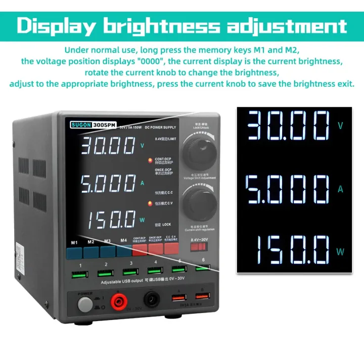 Sugon%203005PM%20DC%20Power%20Supply%20%7C%20SUGON%203005-PM%20Adjustable%20DC%20Power%20Supply%2030V%205A%204%20Digit%20Digital%20Lab%20Bench%20Power%20Stabilized%20%7C%20Sugon%203005PM%2030V%20/%205A%204-Digits%20Display%20LED%20High%20Precision%20Adjustable%20Switching%20DC%20Power%20Supply%20By%20Mughal%20G%20Mobiles%20PK%20-%20Image%202