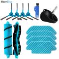 For Cecotec Conga 4090 5090 6090 3490 Accessories Spare Parts Vacuum Cleaner Replacement Kit Central Side Brush Mop Cloth Wheel-QKL. 