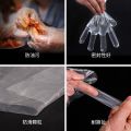Protective thickening disposable gloves catering hand film food eating lobster transparent plastic PE safe and convenient. 
