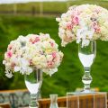 16 Pack DIY Flower Arrangement Kit Green Round Wet Floral Foam, Wedding Aisle Flowers, Party Decoration. 