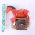 Robot Horse Toy Electronic Pony Pet Pulling Carriage Around Running Walking Electric Horse Toys For Kid Gifts Color Random. 