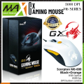 RGB Gaming Mouse Genius GX. Mouse with Free GX Gaming Scorpion Mouse Pad - 5 Buttons And 5000 DPI – High Performance USB Wired Mouse.White and Orange.Available at an affordable price on Max Shop.. 