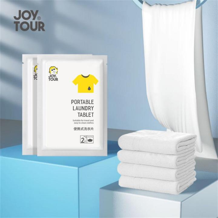 Portable Laundry Tablets Travel Clothes Cleaning Sheet Lasting ...