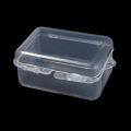 1/5Pcs Mini Square Jewelry Box Transparent Plastic Small Square Box Lock Design Durable Moisture-proof Sealed Jewelery Storage Case Multifunctional Organizer Container. 