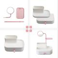 Dressing Box With Mirror Makeup Organizer Office Jewelry Box Necklace Ring Earring Box Storage Drawer Display Organizer Hol. 
