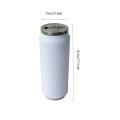 500ML DIY Sublimation Tumbler Cans Stainless Steel Thermos Bottle With Straw Coke Can Travel Car Vacuum Flasks Drink Cup. 