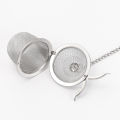 ModularTech - Tea Ball Strainer Mesh Reusable Stainless Steel Infuser Filter Clip Spice Herbal Diffuser Steeper Locking Kitchen Tools. 