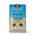 MANO Cat Creamy Treats 75gm - 5 Sticks | Tuna, Salmon & Chicken Falvour Cat Food Sticks. 