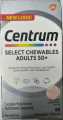 Centrum Select Chewables Adults 50+ (Support Immune Function, Eye Health, Bone Health And Metabolism) 60 Tablets. 