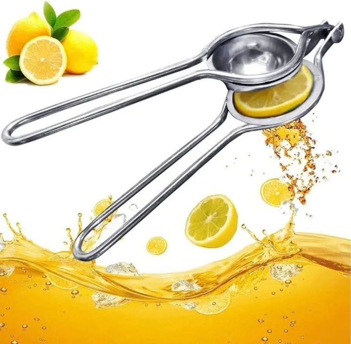 Squeezer-Lemon Squeeze-r Limo Nichor Steel - Stainless Steel Manual Single Press Lemon Squeezer Manual Citrus Juicer – Silver