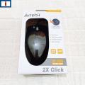 A4Tech Mouse OP-620D - USB Wired - 4 Buttons - 1000 dpi - V Track Optical - Durable - Black - (Original with S/N) - for PC. 