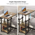 Wooden Adjustable Laptop Table For Sofa, Bed ,Study Table and dining  , Office table With Wheels Multi Functional. 