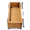 Wood Garden Flower Tools DIY Herb Planter Succulent Pot Rectangle Trough Box Plant Bed. 