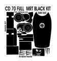 cd 70 full black met kit  pvc Sticker For Bikes,Cars,Laptop 0092. 