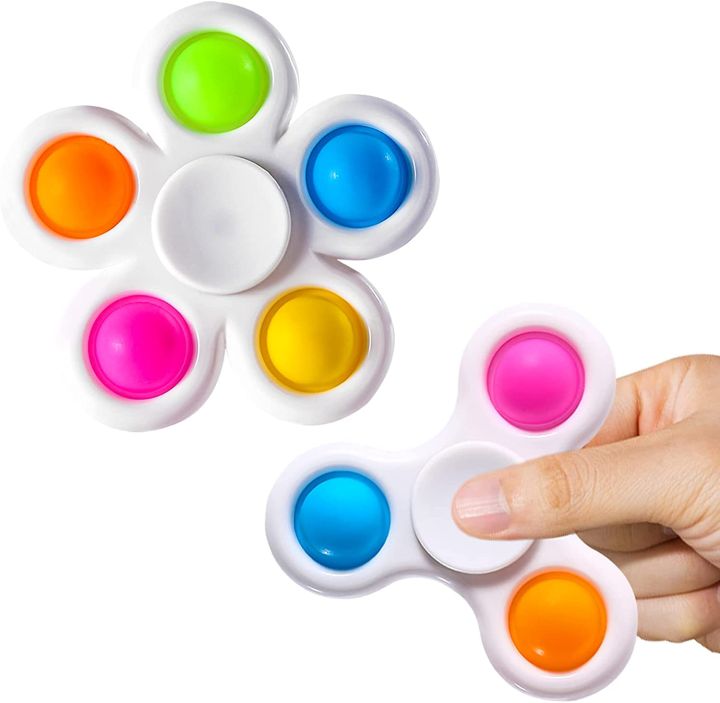 "Multicolor%20Pop%20It%20Fidget%20Spinner:%20Stress%20Relief%20Toy%20with%20Fun%20Popping%20Action"%20-%20Image%204
