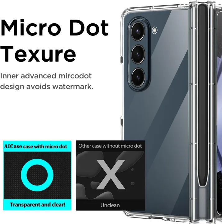 Samsung%20Galaxy%20Z%20Fold%205%20Clear%20Case,%20%5BAnti-Yellow%5D%20Slim%20Fit%20Ultra-Thin%20Transparent%20Crystal%20Hard%20PC%20Protective%20Phone%20Case%20-%20Image%204