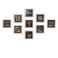 Motivational Quotes Set Of 9 Frames Office decoration items 8x8 inches customizable free print glass front. 