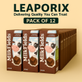 LEAPORIX MALL – Chocolate Flavoured Milk Drink 180ml (Pack of 12) | Rich & Creamy Choco Delight. 