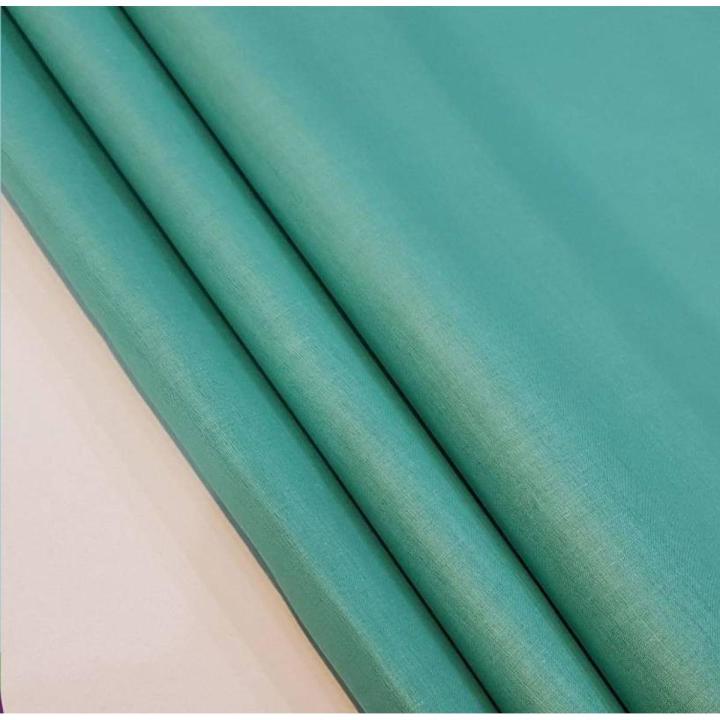 Green Ferozi Color Bareeza Lawn Cotton for Trouser or Shirts For Women -UnStitched  Suits 2.5 Meter Color Premium  Quality Durable Fabric Reasonable Stylish Look 1 Piece Only (2.5 Yards)