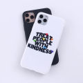 Treat People With Kindness TPWK Phone Cover For iPhone 14 14Pro 14Plus 13Promax 13 12 11Soft Candy Colorful Case Shell. 