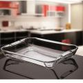 Norex Roast Serving Dish-2.30 Litre-Large-Transparent Glass. 