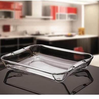 Norex Roast Serving Dish-2.30 Litre-Large-Transparent Glass