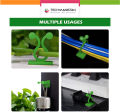 Techmanistan Pack of 10 - Self-Adhesive Plant Climbing Wall Fixture Clips, Vine Fixer Invisible Hook Plants Traction Clip. 