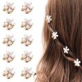 6Pcs Fashion Flower Crystal Pearl Wedding Hair Pins Flower Bridal Hairpins Bridesmaid Hair clip Hair accessories. 