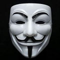Hacker Mask - Guy Fawkes Anonymous Vendetta Mask for Cosplay and Events - Halloween Masquerade Horror Mask Adult Male Ghost Dancer V Character Funny. 