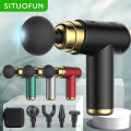 Portable Massage Gun Electric Percussion Pistol Massager For Body Neck Back Deep Tissue Muscle Relaxation Pain Relief Fitness. 