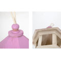 Wooden Hanging Bird Feeder Peanut Food Container Garden Outdoor Feeding Tool. 