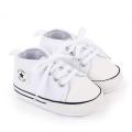 Baby Boys Girls Non-Slip Prewalker Kids Infant Toddler Canvas Shoes. 