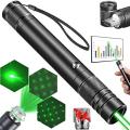 Pack of 1 Beautiful Laser Pointer Light with 4 Patterns in Green Color with 2 cell made of Meta Laser Pointer light. 