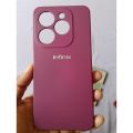 For Infinix Hot 40i - Premium Liquid Silicone Silky Soft Gel Rubber Shockproof Back Cover Case For Infinix Hot 40i. 