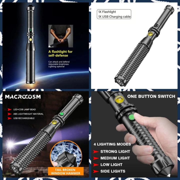 Wolf%20Tooth%20Stick%20Flashlight%20Strong%20Charging%20Light%20-%20Outdoor%20Super%20Bright%20Multi%20Functional%20Telescopic%20Self%20Defense%20and%20glass%20breaker%20Rough%20and%20Tough%20Quality%20-%20Image%206