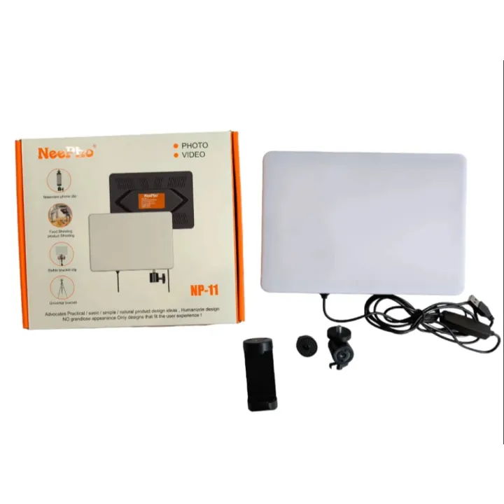 NEEPHO%20NP11%20Rectangle%20LED%20Video%20Light%20Adjustable%20Brightness%20for%20Makeup,%20Live%20Streaming%20&%20Photography%20LED%20Panel%20Selfie%20Light%20USB%20Plug%20Dimmable%202700-6500K%20Cool%20&%20Warm%20Light%20(without%20tripod)%20-%20Image%202