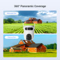 Ezviz by Hikvision H9C 5MP+5MP Dual Lens Wireless Wi-Fi IP Camera Outdoor Pan/Tilt 3K CCTV Security Camera | Co-Detection Tracking | AI-Powered Human/Vehicle Shape Detection | Color Night Vision | Weatherproof | Two-Way Talk| Supports Up to 512 GB Storage. 