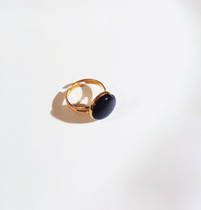 Modern black resin ring for girls| stylish rings for girls