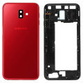 Samsung Galaxy J6 Plus Middle Frame Housing with Power and Volume Buttons and Camera Lens for Complete Body Casing Replacement For Galaxy J6 Plus - Red. 