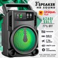 Top-Quality Wireless Bluetooth Speaker Rgb - Mini Wireless Portable Bluetooth Speaker with Big Sound, High Bass & Woofer Home for Mobile, PC Computer & Laptop - Rechargeable Bluetooth Speakers support Memory Card, USB, FM Radio - By Unique Mall. 