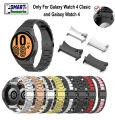 Solid Stainless Steel Curved Watch Band Strap For Samsung Galaxy Watch 6 Watch 5 Galaxy Watch 4 Classic 42mm 46mm And Galaxy Watch 4 44mm 40mm. 