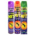 New Hit Mosquito Orange 400ml + 100ml Hit Spray Anti Mosquito Spray Limited Rapid Action Insecticide Kills Crawling and Flying Insects NOTE random color will be delivered. 