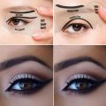 6 Pcs Stencils For Perfect Cat Eye Liner & Smokey Eyes. 