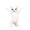 Dance Cat Wireless Headphone Stand Pen Holder Headset Holder for AirPods 1&2 and Pro Desktop Display. 