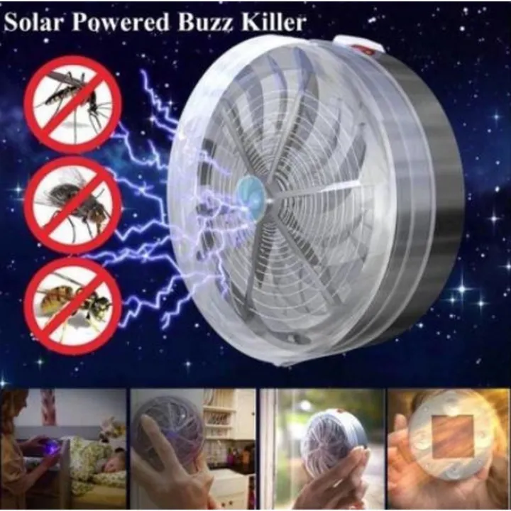 Solar Buzzkill Solar Buzz Kill Zapper Killer Uv Light Fly Insect Bug Mosquito Lamp ...