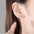 [ New ] Direct Sales Moissanite Stud Earrings Artificial Diamond Men's Single Trendy Men's Earrings Men's and Women's Same Classic Six-Claw. 