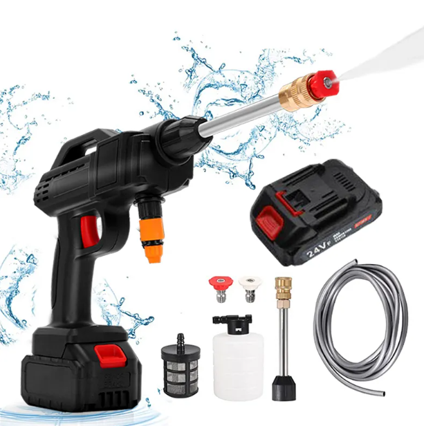 Double Battery Cordless Pressure Car Washer 48V Lithium Battery