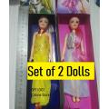 Barbiee Doll Set of 2 Dolls Gift Set For Girls. 