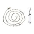 Blood Vial Necklace Cremation Urn Necklace for Ashes Holder Tube Necklace Pendant Cremation Urns Memorial Jewelry. 